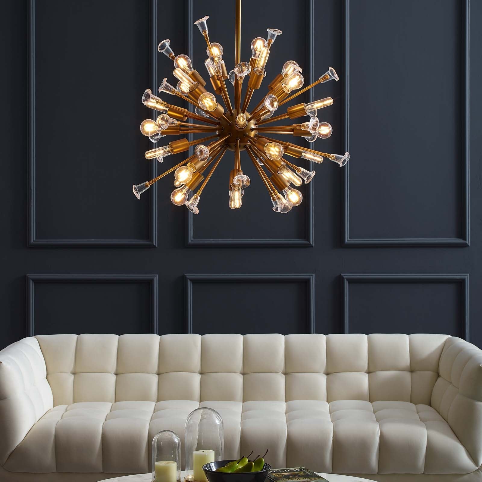 Modway Burst Ceiling Light Pendant Chandelier | Chandeliers