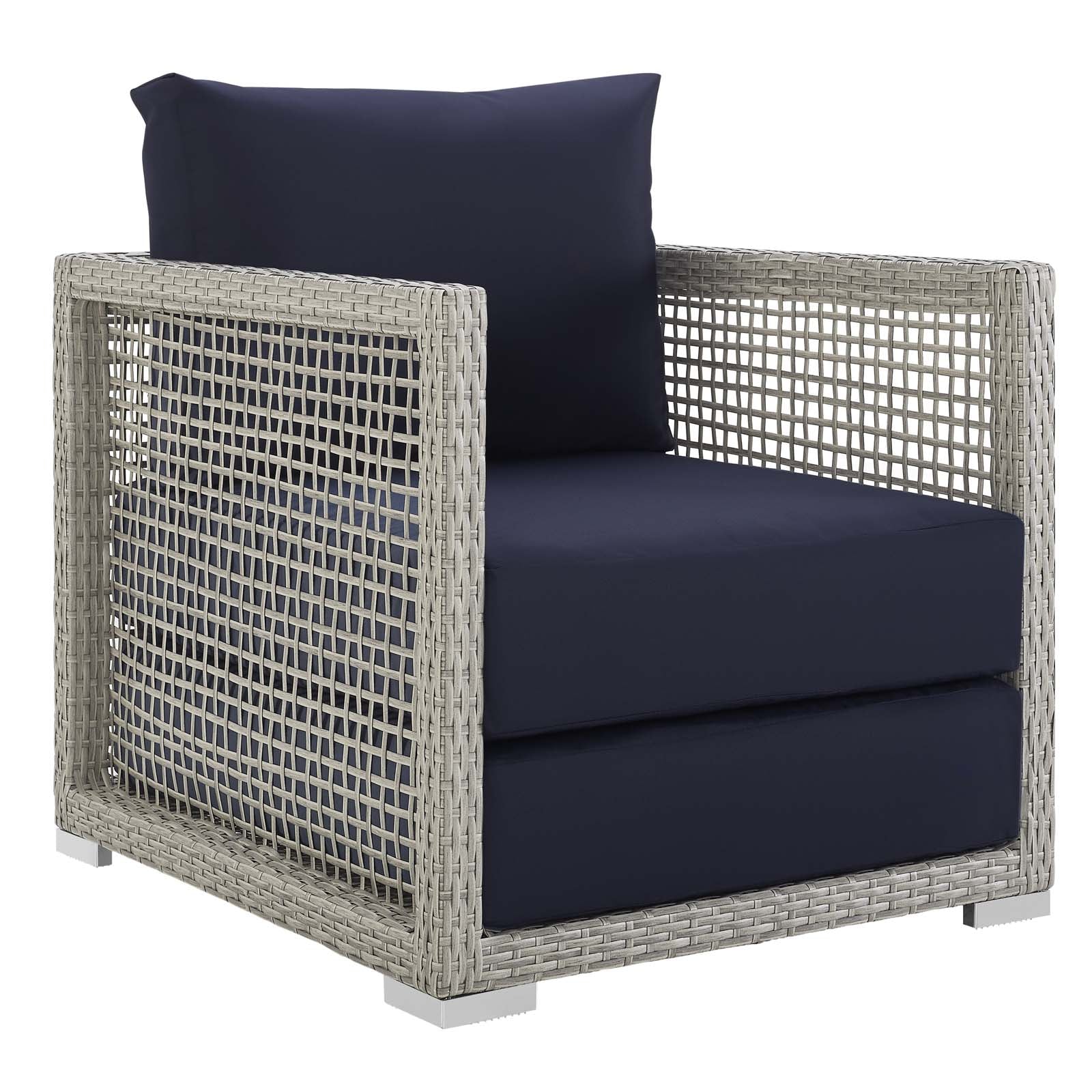 Modway Aura Rattan Outdoor Patio Armchair | Outdoor Chairs | 