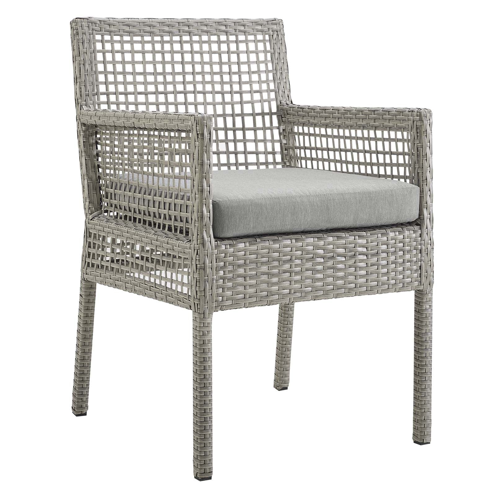 Modway Aura Outdoor Patio Wicker Rattan Dining Armchair | Outdoor Chairs | 