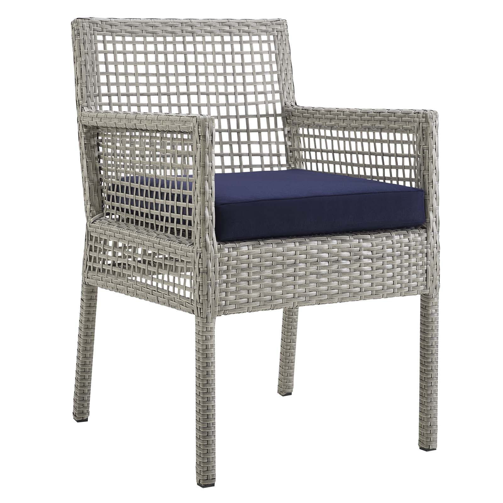 Modway Aura Outdoor Patio Wicker Rattan Dining Armchair | Outdoor Chairs | 