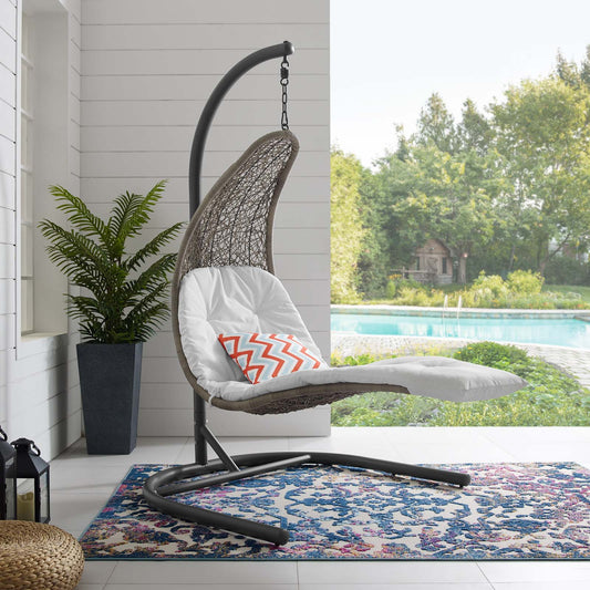 Modway Landscape Hanging Chaise Lounge Outdoor Patio Swing Chair | Outdoor Porch Swings | Modishstore-6