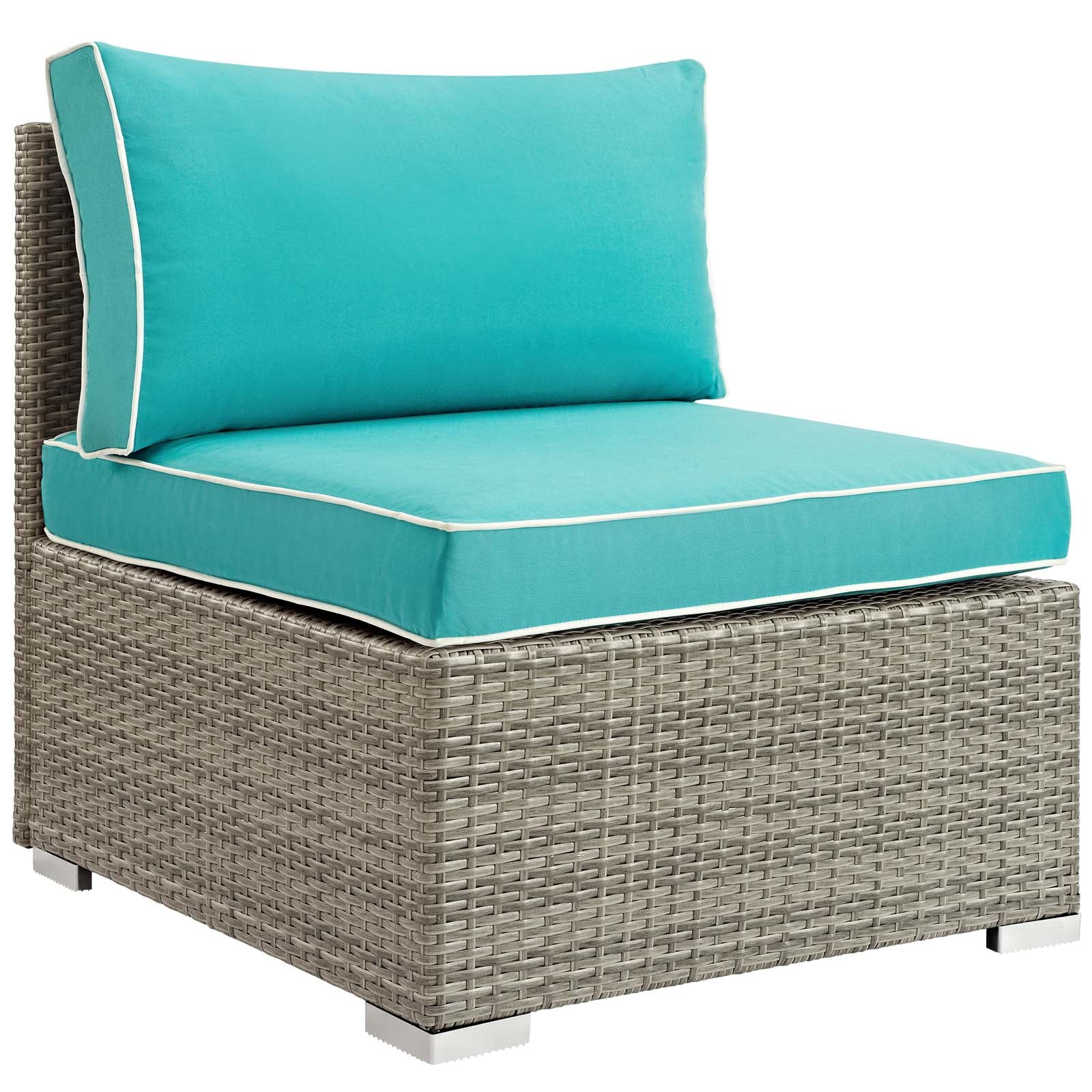 Modway Repose Outdoor Patio Armless Chair | Outdoor Chairs | Modishstore-3