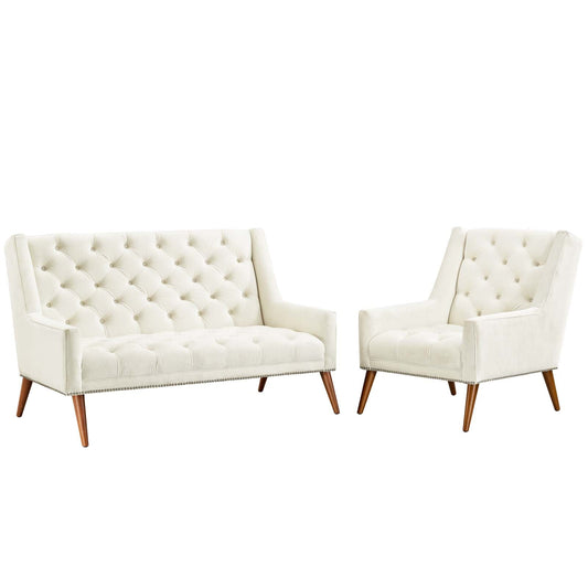 Peruse Living Room Set Performance Velvet Set of 2 By Modway - EEI-2967 | Sofa Set | Modishstore - 2