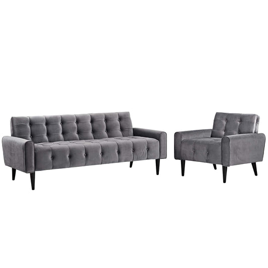 Delve Living Room Set Performance Velvet Set Of 2 By Modway - EEI-2969 | Sofas