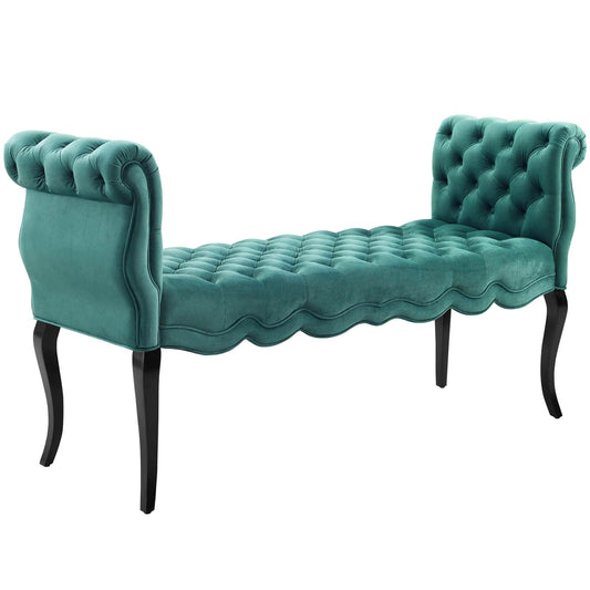 Modway Adelia Chesterfield Style Button Tufted Performance Velvet Bench | Stools & Benches | 