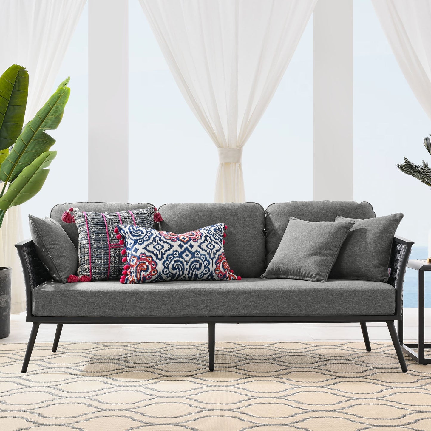 Modway Stance Outdoor Patio Aluminum Sofa | Outdoor Sofas, Loveseats & Sectionals | Modishstore-3