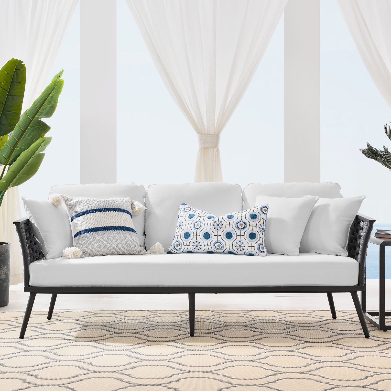 Modway Stance Outdoor Patio Aluminum Sofa | Outdoor Sofas, Loveseats & Sectionals | Modishstore-4