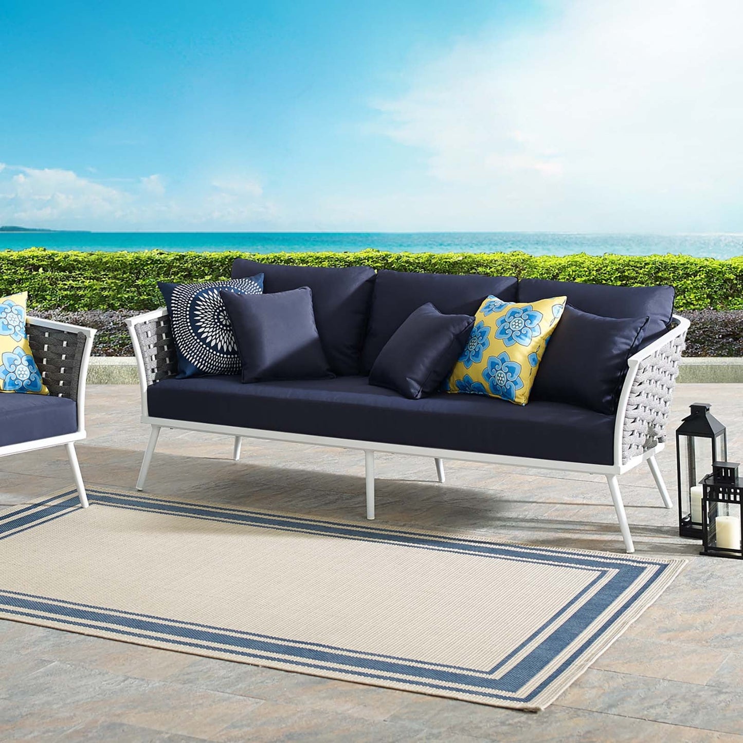 Modway Stance Outdoor Patio Aluminum Sofa | Outdoor Sofas, Loveseats & Sectionals | Modishstore-2