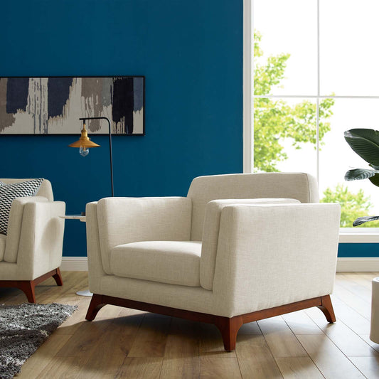 Modway Chance Upholstered Fabric Armchair | Armchairs