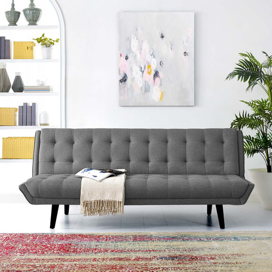 Modway Glance Tufted Convertible Fabric Sofa Bed | Sofas | 