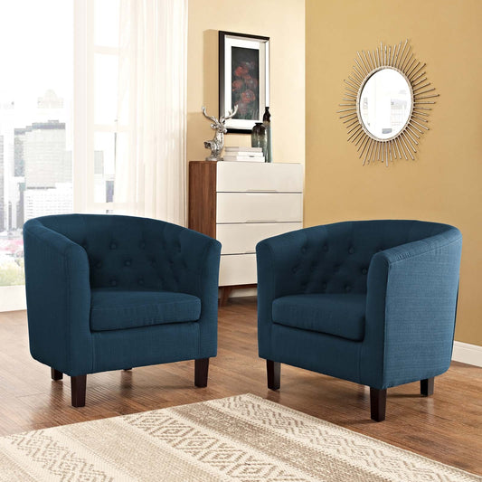 Modway Prospect 2 Piece Upholstered Fabric Armchair Set | Armchairs | Modishstore-2