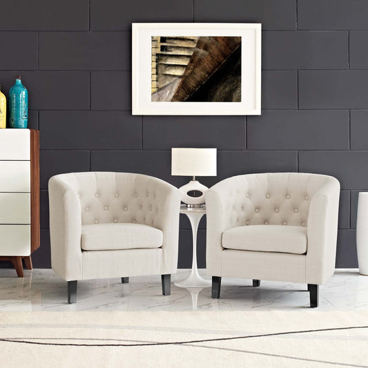 Modway Prospect 2 Piece Upholstered Fabric Armchair Set | Armchairs | Modishstore-3