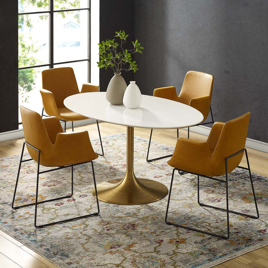 Lippa 60" Oval Wood Dining Table By Modway | Dining Tables