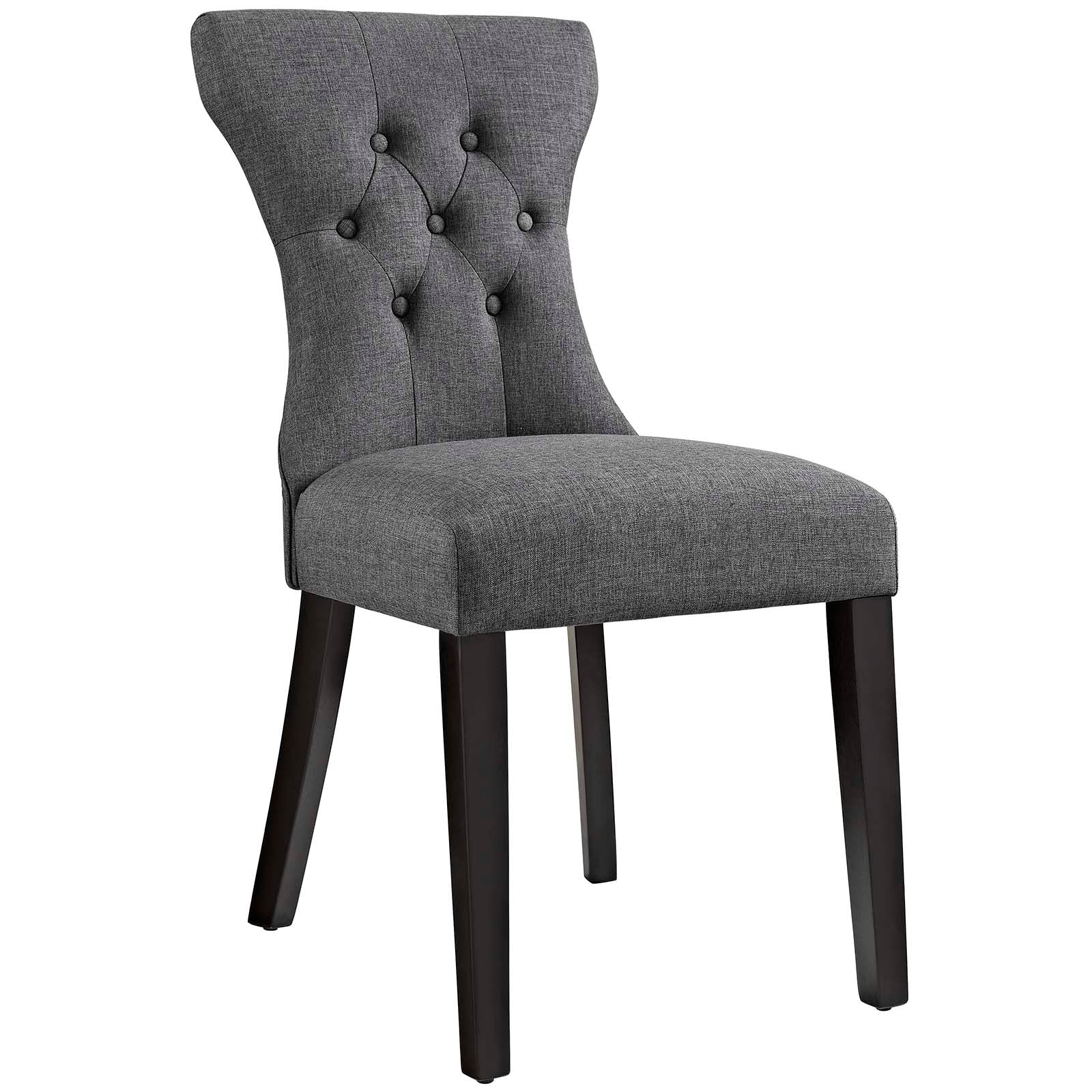 Modway Silhouette Dining Side Chairs Upholstered Fabric Set of 2 | Dining Chairs | Modishstore