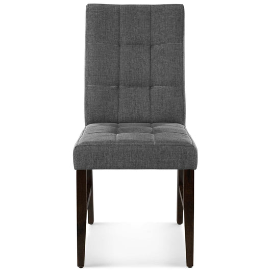 Modway Promulgate Biscuit Tufted Upholstered Fabric Dining Chair Set of 2 | Dining Chairs | Modishstore-2