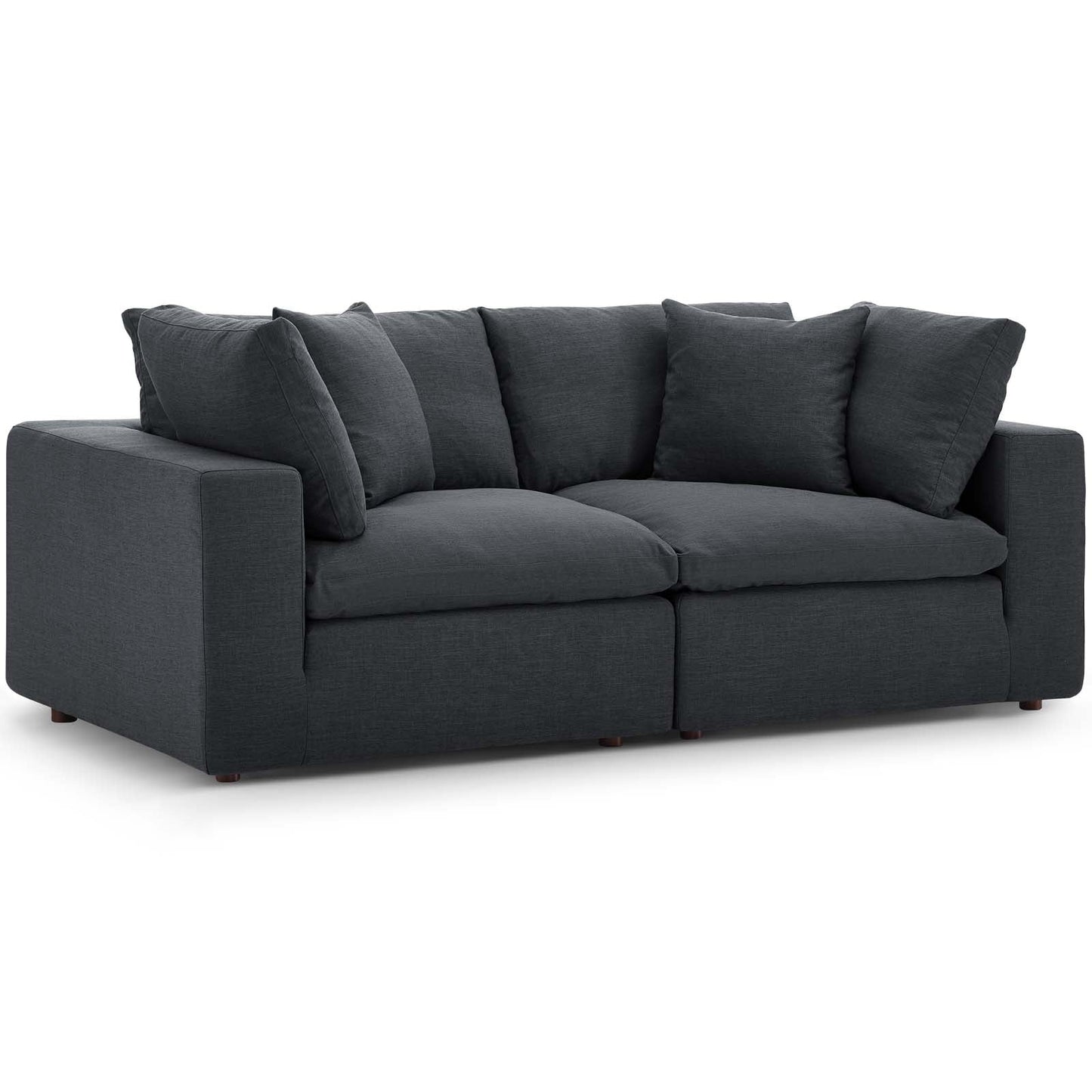 Modway Commix Down Filled Overstuffed 2 Piece Sectional Sofa Set | Sofas | 