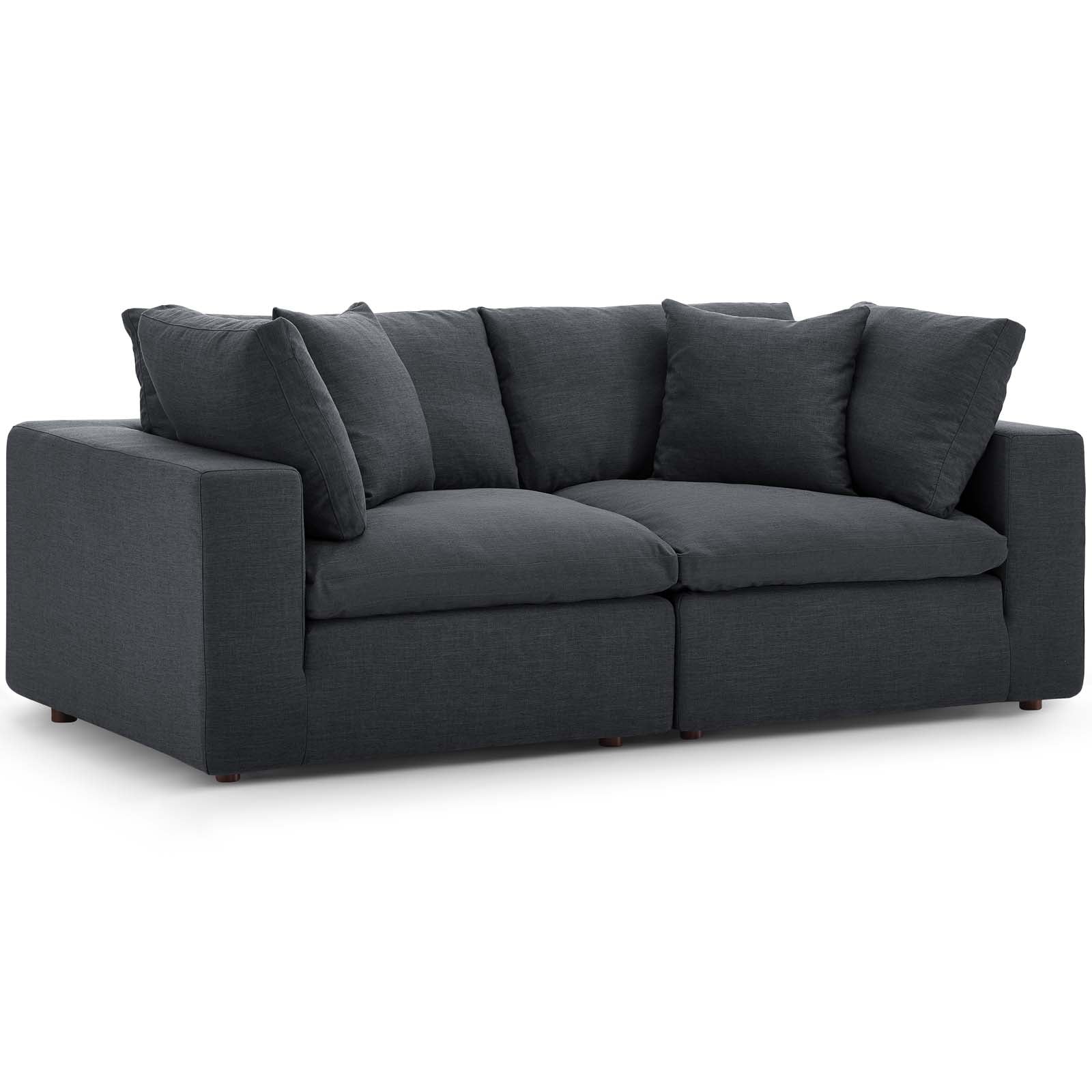 Modway Commix Down Filled Overstuffed 2 Piece Sectional Sofa Set | Sofas | 