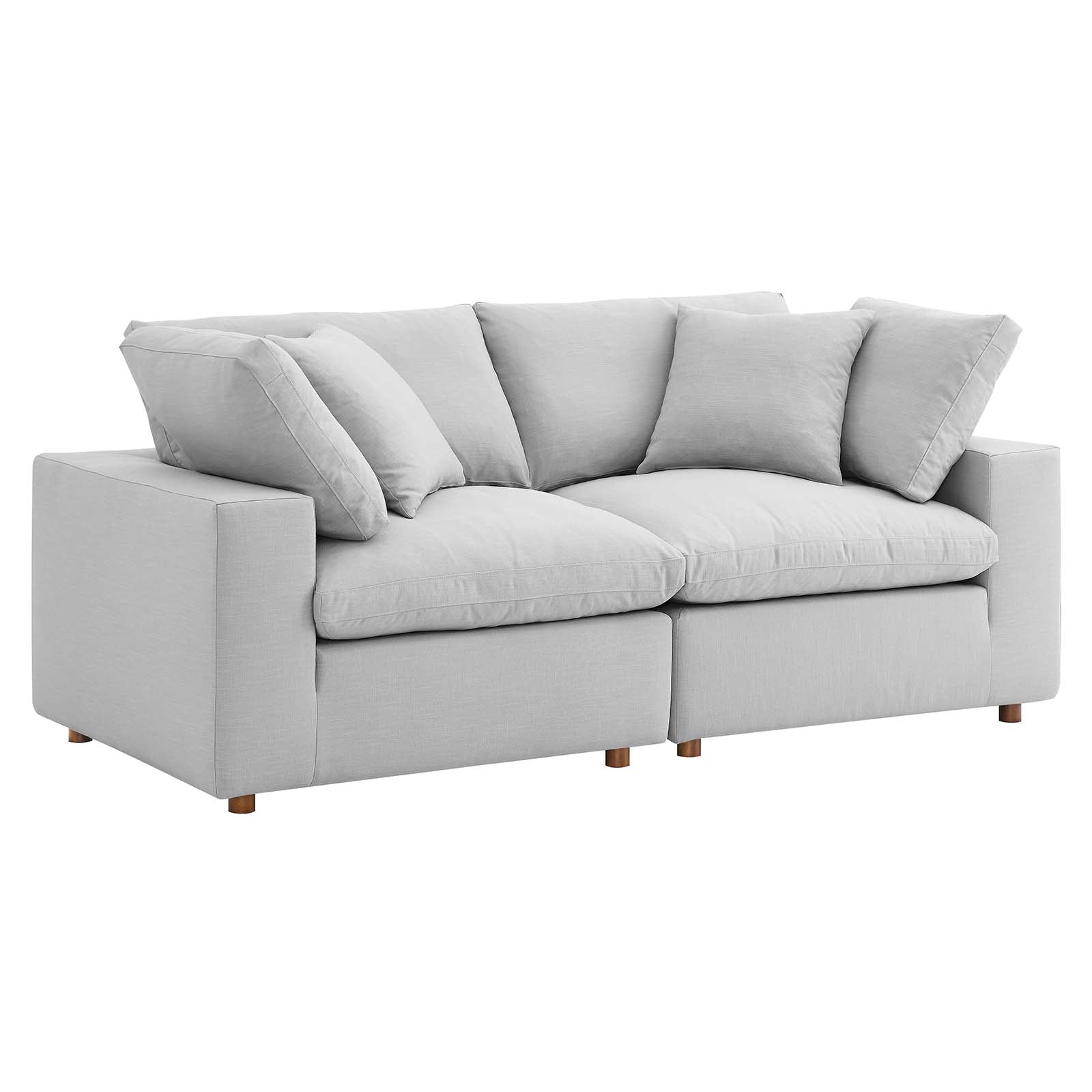Modway Commix Down Filled Overstuffed 2 Piece Sectional Sofa Set | Sofas | 