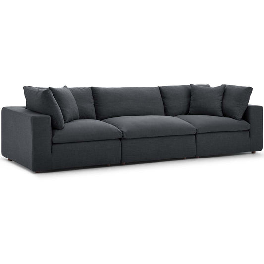 Modway Commix Down Filled Overstuffed 3 Piece Sectional Sofa Set - EEI-3355 | Sofa Set | 