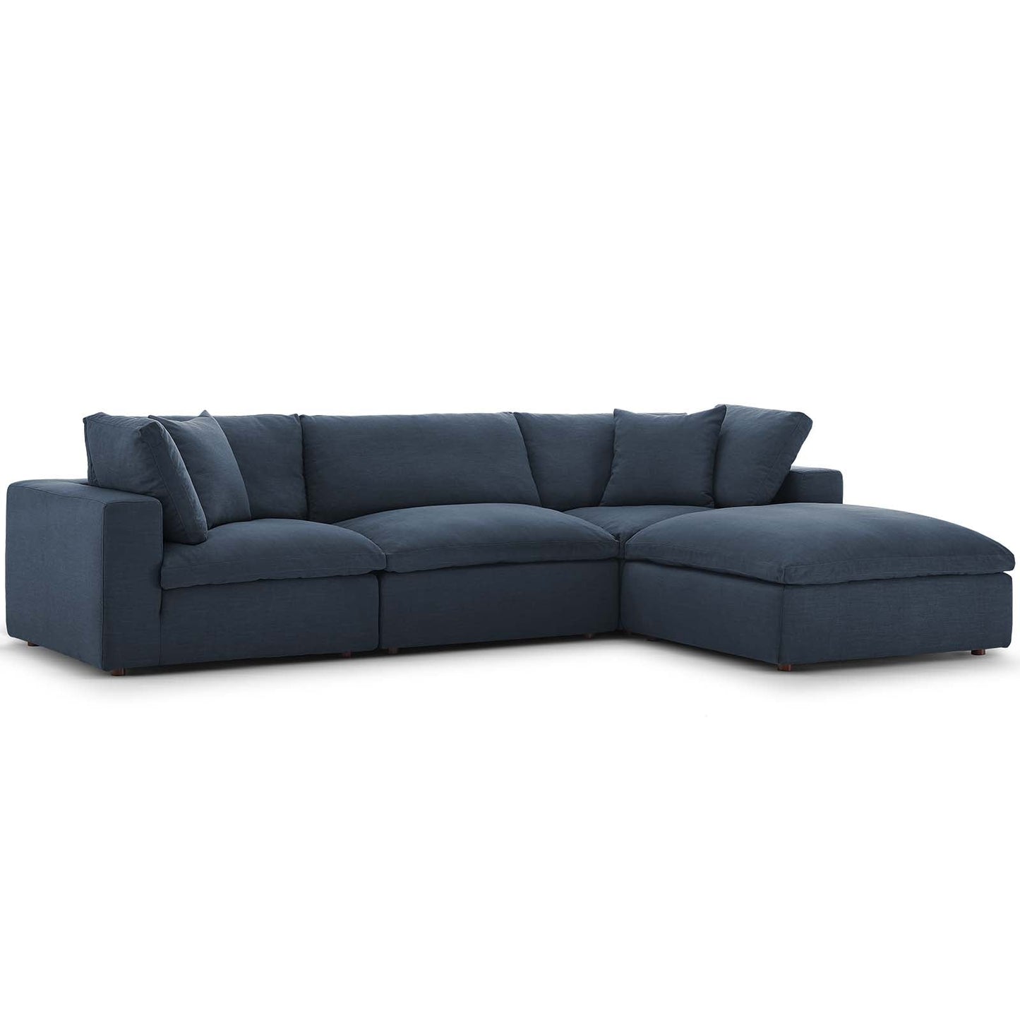 Modway Commix Down Filled Overstuffed 4 Piece Sectional Sofa Set - EEI-3356 | Sofa Set | 