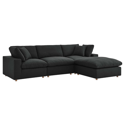 Modway Commix Down Filled Overstuffed 4 Piece Sectional Sofa Set - EEI-3356 | Sofa Set | 