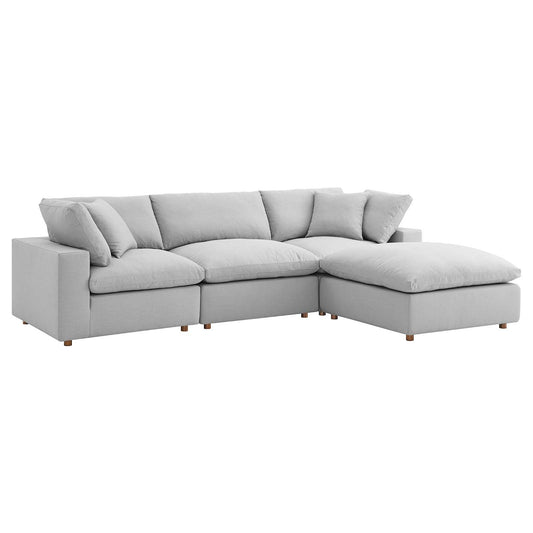Modway Commix Down Filled Overstuffed 4 Piece Sectional Sofa Set - EEI-3356 | Sofa Set | 