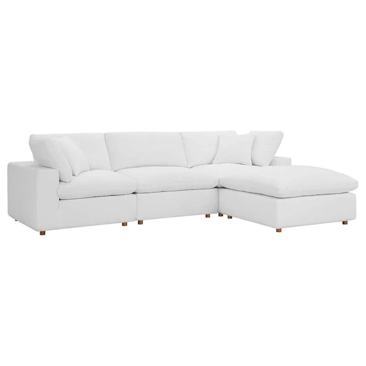 Modway Commix Down Filled Overstuffed 4 Piece Sectional Sofa Set - EEI-3356 | Sofa Set-1