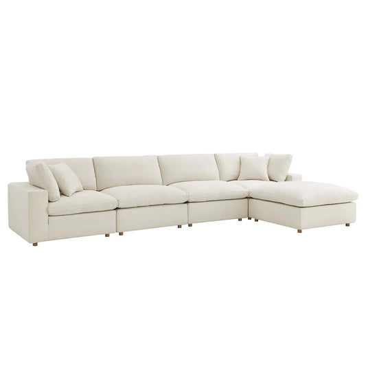 Commix Down Filled Overstuffed 5 Piece Sectional Sofa Set by Modway - EEI-3358 | Sofa Set | 