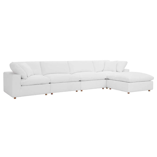 Commix Down Filled Overstuffed 5 Piece Sectional Sofa Set by Modway - EEI-3358 | Sofa Set-1