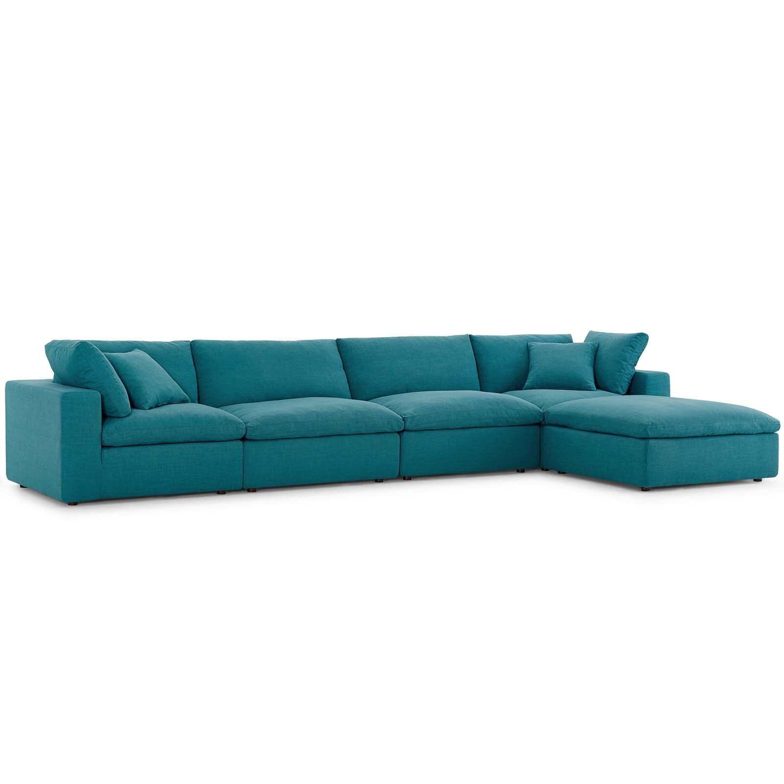 Commix Down Filled Overstuffed 5 Piece Sectional Sofa Set by Modway - EEI-3358 | Sofa Set | 