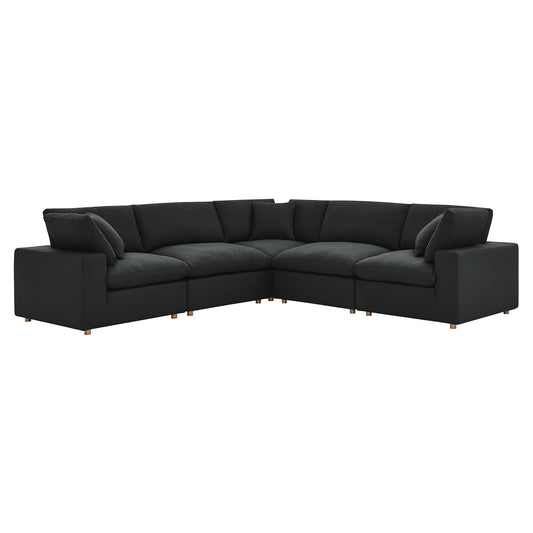 Modway Commix Down Filled Overstuffed 5 Piece Sectional Sofa Set - EEI-3359 | Sofa Set | 