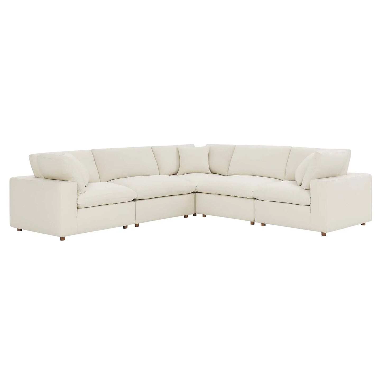 Modway Commix Down Filled Overstuffed 5 Piece Sectional Sofa Set - EEI-3359 | Sofa Set | 