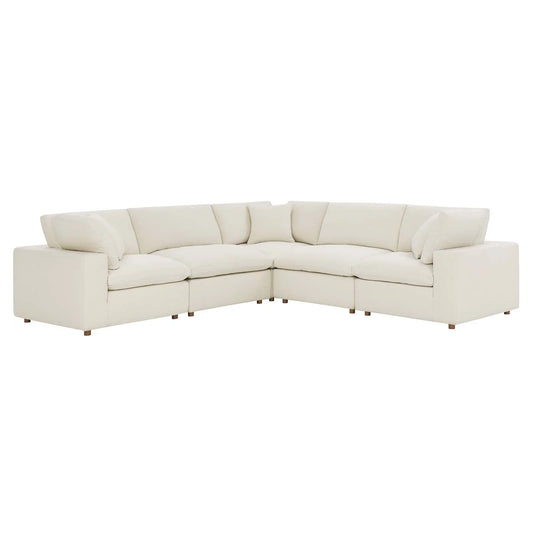 Modway Commix Down Filled Overstuffed 5 Piece Sectional Sofa Set - EEI-3359 | Sofa Set | 