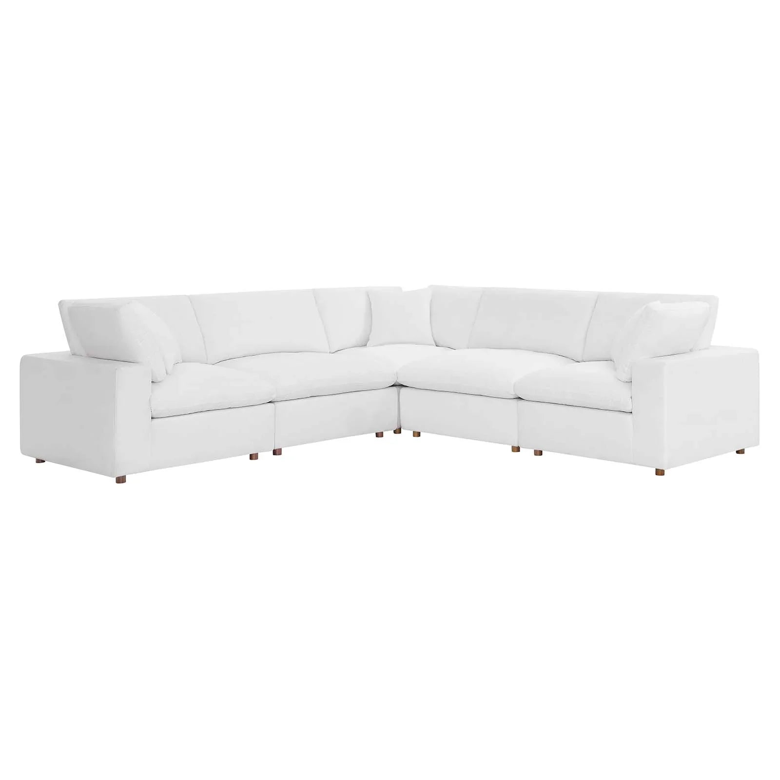 Modway Commix Down Filled Overstuffed 5 Piece Sectional Sofa Set - EEI-3359 | Sofa Set-1