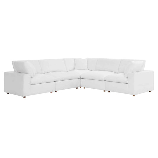 Modway Commix Down Filled Overstuffed 5 Piece Sectional Sofa Set - EEI-3359 | Sofa Set-1