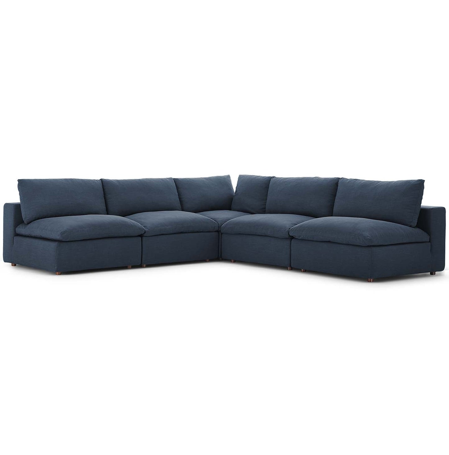 Modway's Modern Commix Down Filled Overstuffed 5 Piece Sectional Sofa Set - EEI-3360 | Sofa Set | Modishstore-3