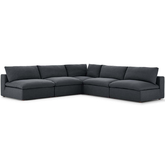 Modway's Modern Commix Down Filled Overstuffed 5 Piece Sectional Sofa Set - EEI-3360 | Sofa Set | Modishstore-2