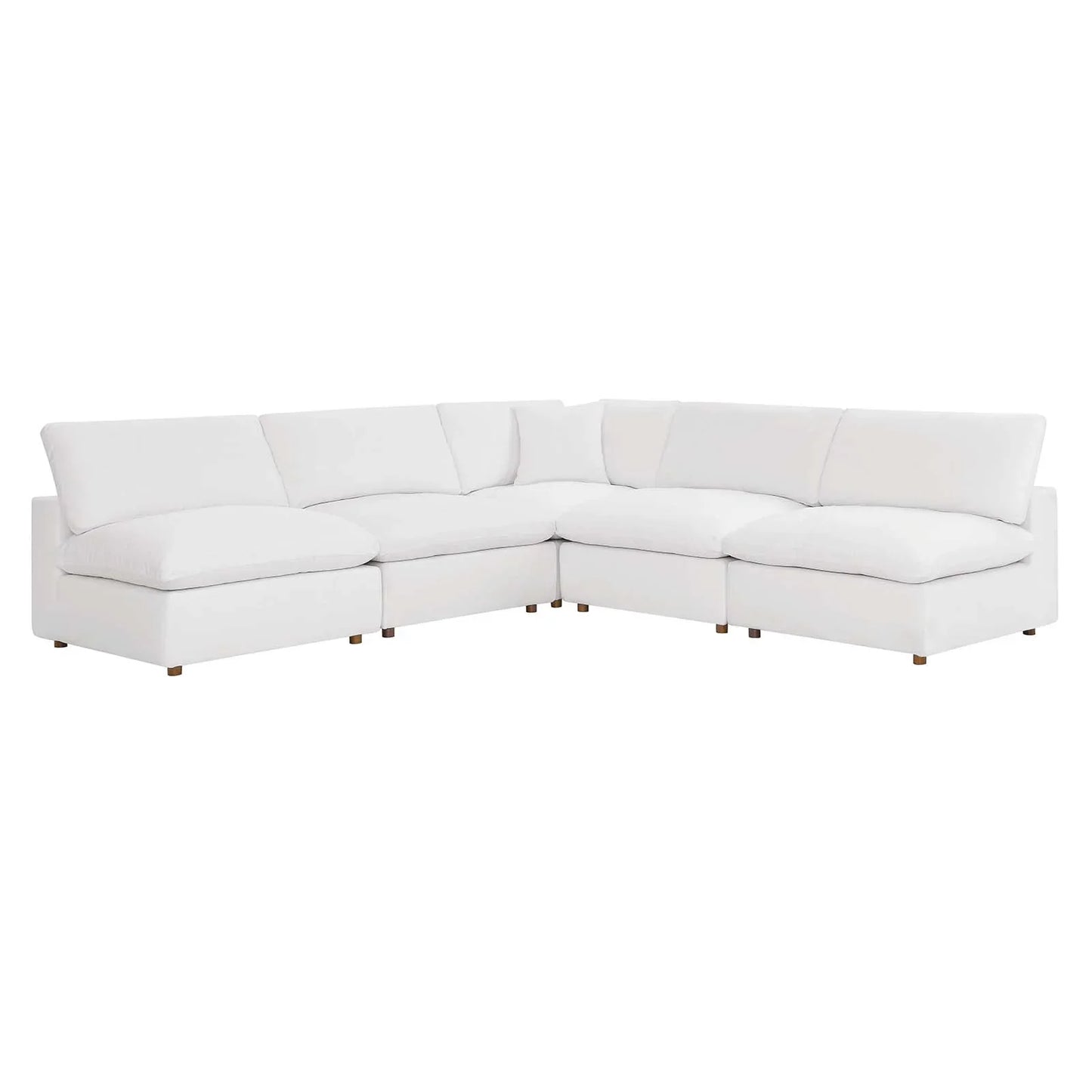 Modway's Modern Commix Down Filled Overstuffed 5 Piece Sectional Sofa Set - EEI-3360 | Sofa Set | Modishstore-1