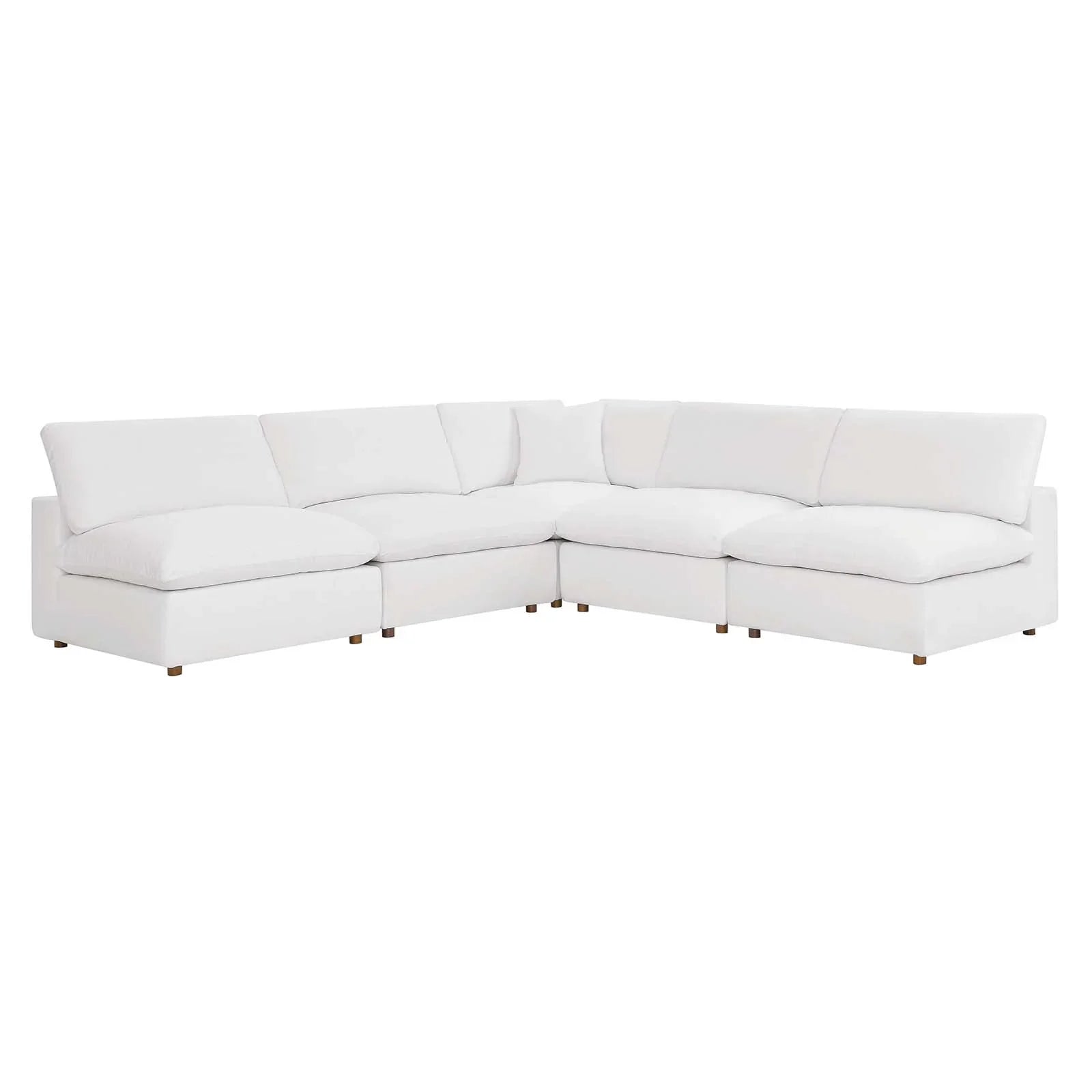 Modway's Modern Commix Down Filled Overstuffed 5 Piece Sectional Sofa Set - EEI-3360 | Sofa Set | Modishstore-1