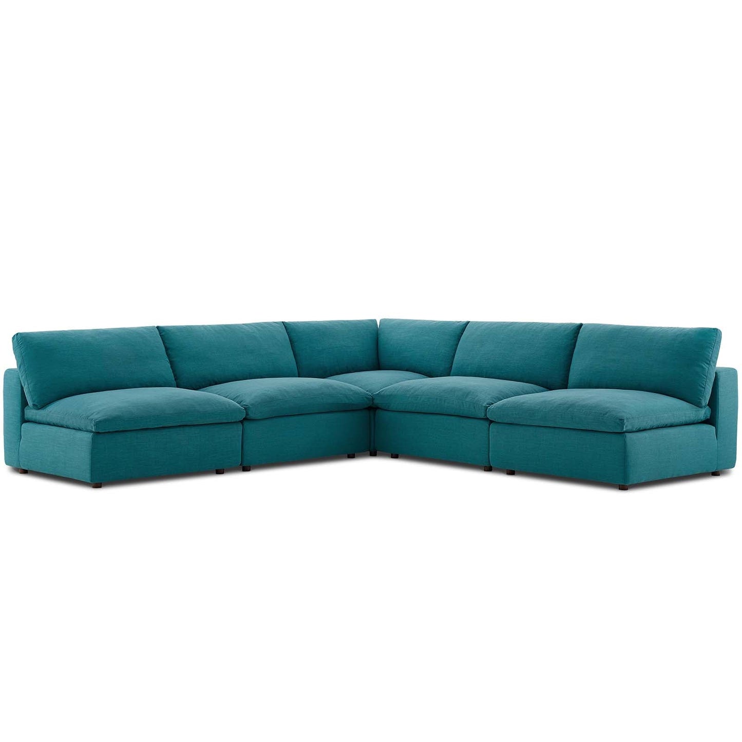 Modway's Modern Commix Down Filled Overstuffed 5 Piece Sectional Sofa Set - EEI-3360 | Sofa Set | Modishstore-4