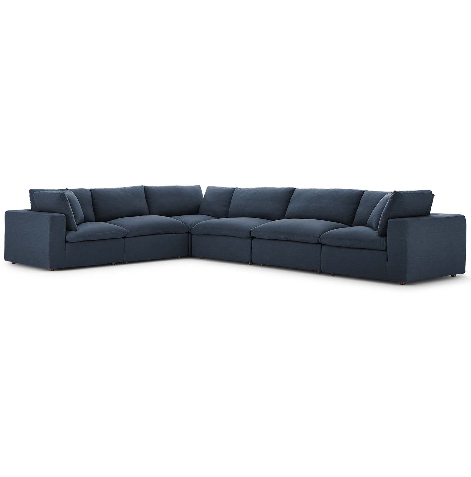 Commix Down Filled Overstuffed 6 Piece Sectional Sofa Set By Modway - EEI-3361 | Sectional - 5
