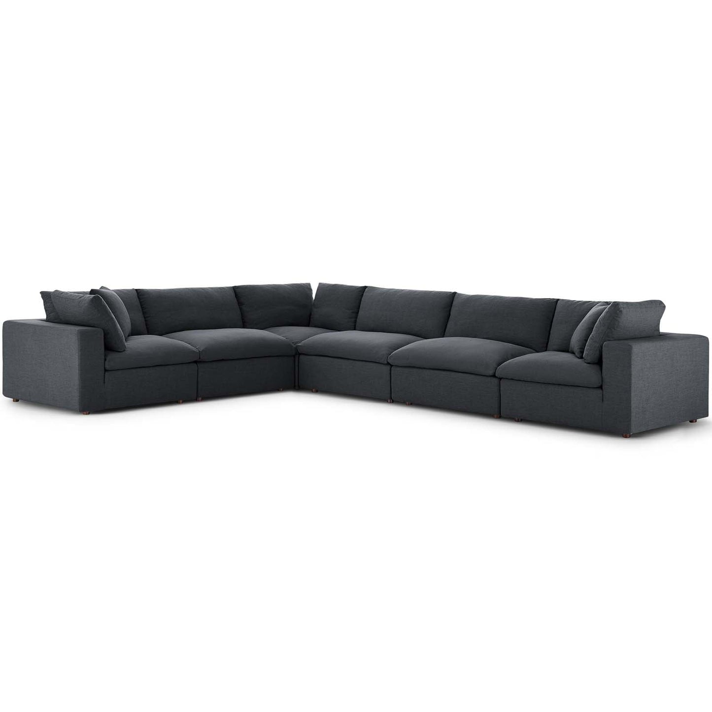 Commix Down Filled Overstuffed 6 Piece Sectional Sofa Set By Modway - EEI-3361 | Sectional - 6