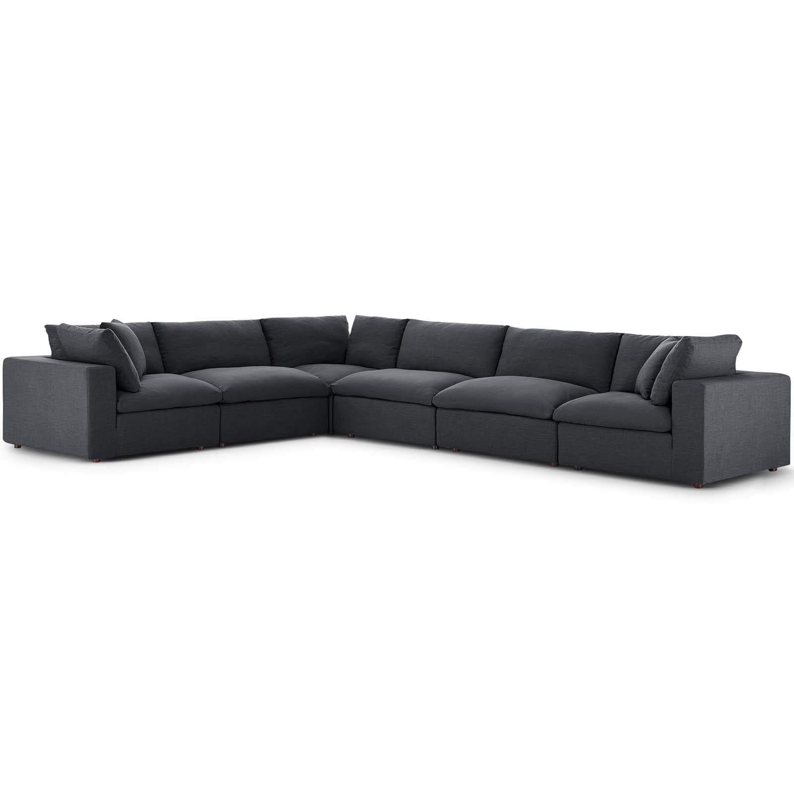 Commix Down Filled Overstuffed 6 Piece Sectional Sofa Set By Modway - EEI-3361 | Sectional - 6