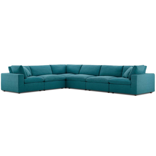 Commix Down Filled Overstuffed 6 Piece Sectional Sofa Set By Modway - EEI-3361 | Sectional - 7