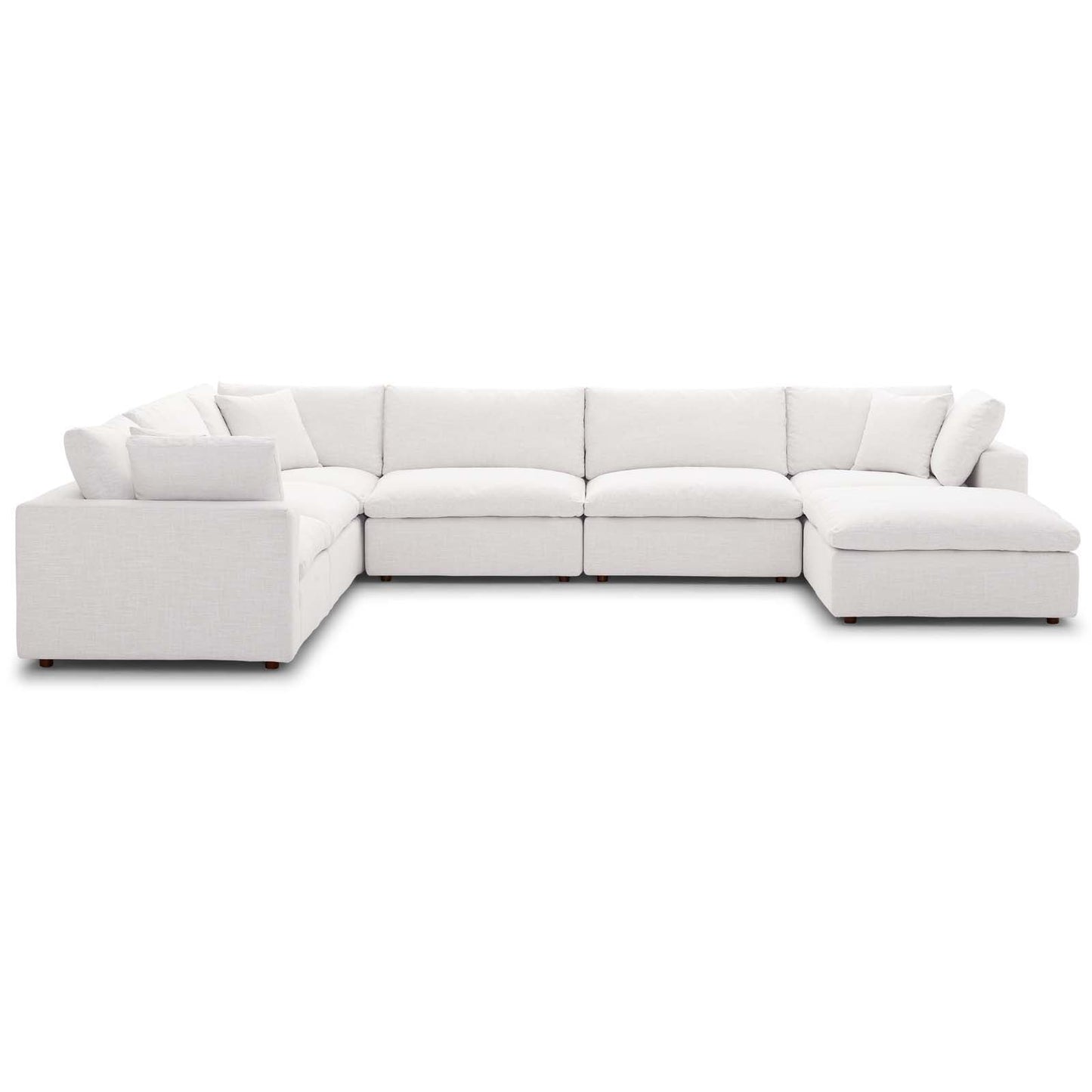 Modway Commix Down Filled Overstuffed 7 Piece Sectional Sofa Set - EEI-3364 | Sofa Set-1