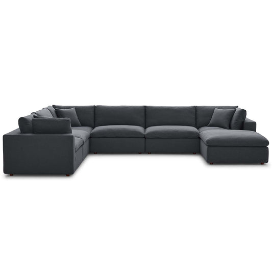 Modway Commix Down Filled Overstuffed 7 Piece Sectional Sofa Set | Sofas | 
