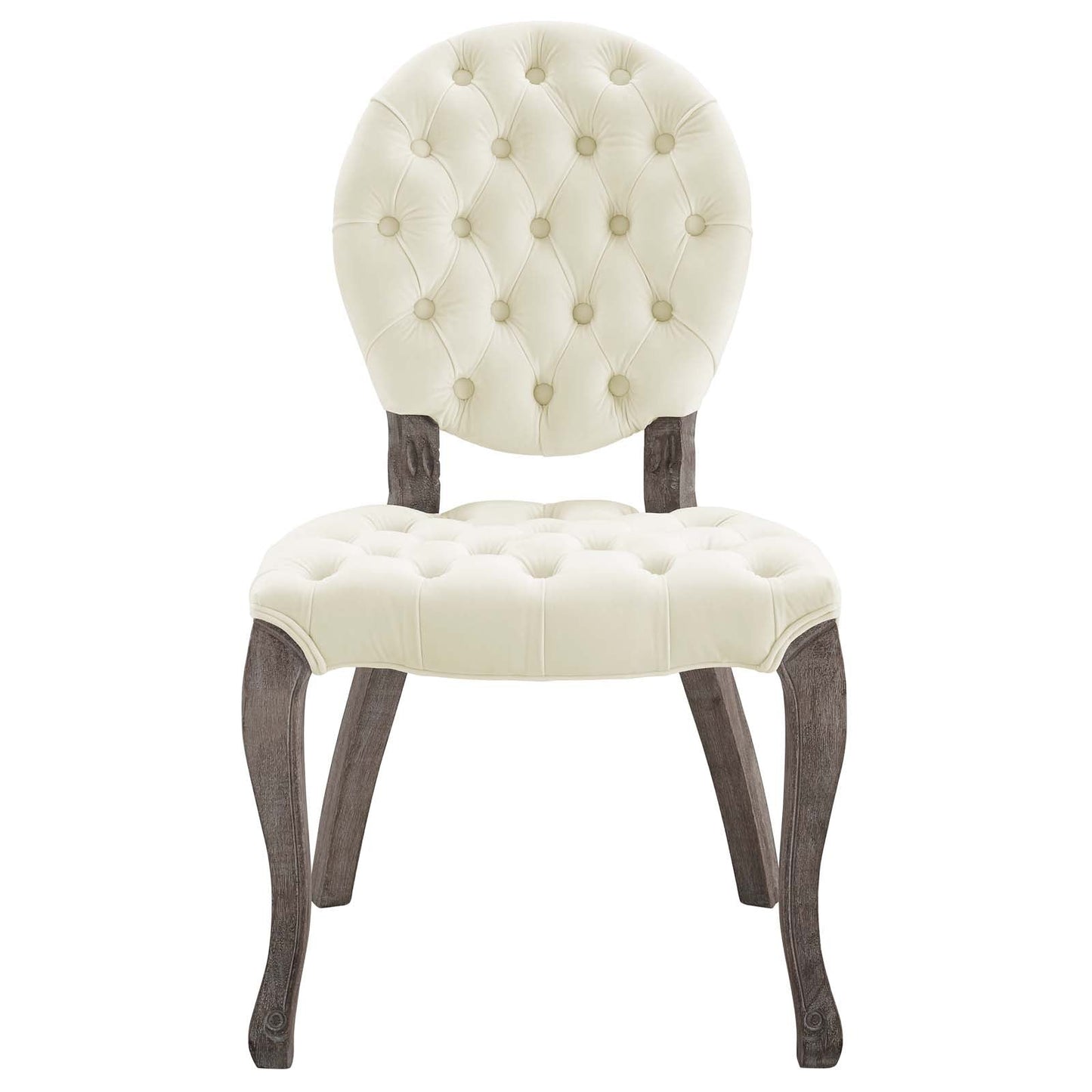 Modway Exhibit French Vintage Dining Performance Velvet Side Chair | Dining Chairs | 