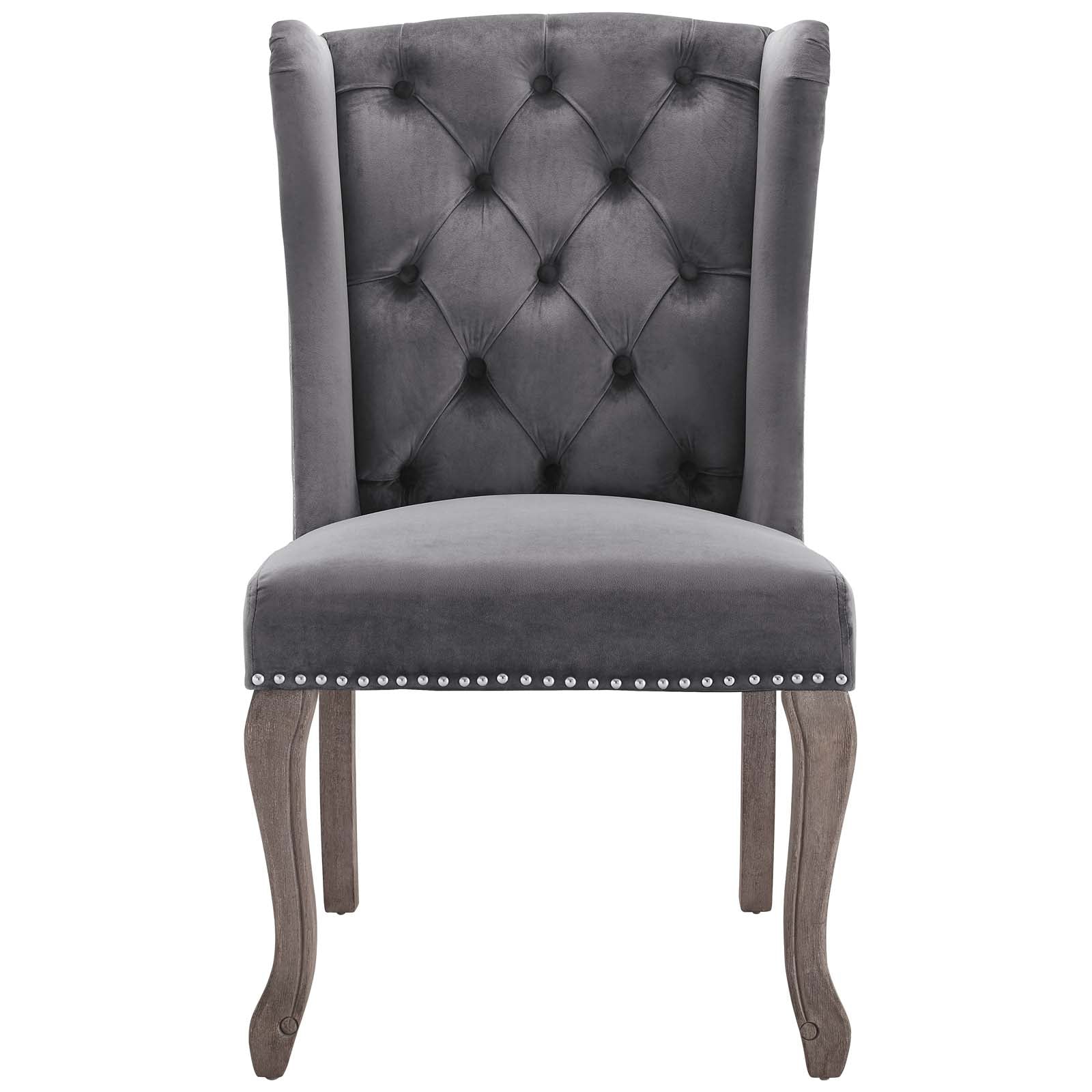 Modway Apprise French Vintage Dining Performance Velvet Side Chair | Dining Chairs
