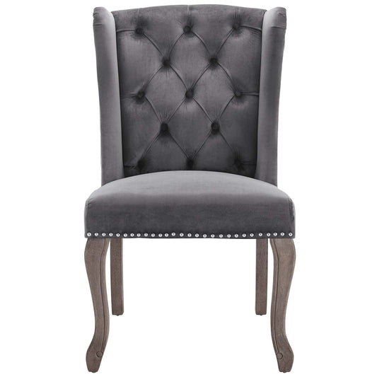 Modway Apprise French Vintage Dining Performance Velvet Side Chair | Dining Chairs