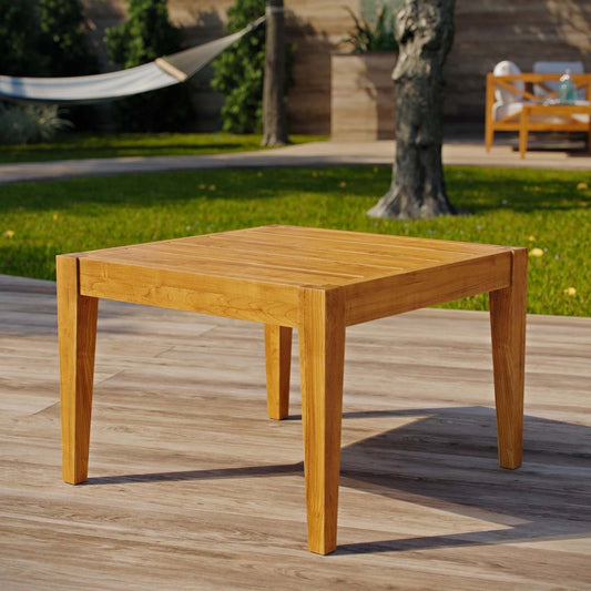 Modway Northlake Outdoor Patio Premium Grade A Teak Wood Side Table | Side Tables | Modishstore